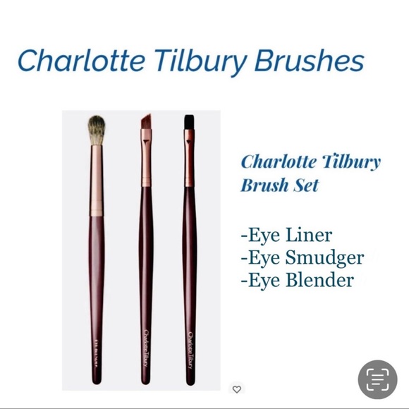 Charlotte Tilbury Other - Charlotte Tilbury 3pc. Set Essential Eye Tools Brush Set    ~NEW~